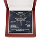 Daddy’s Girl Memorial Dragonfly Necklace, From Your Dad In Heaven Grief Gift, Sympathy Gift, Dad Remembrance Necklace, Dad Memorial Gift, Keepsake Condolence