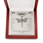 To My Amazing Mother On Mother's Day Dragonfly Necklace | Message From Son, Daughter To Mom on Mother's Day