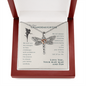 To Our Granddaughter, Live Your Dreams Dragonfly Love Your Maw Maw & PawNecklace