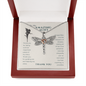 To My Amazing Aunt Dragonfly Necklace | Gift For Aunt, Thank You Gift, Aunt Christmas, Birthday Present