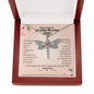 Dear Cancer you Picked the Wrong Bitch Dragonfly Necklace | Encouragement Cancer Gift | Eternal Dragonfly Necklace for Warrior, Cancer Support Necklace for Her, Encouragement Gift