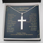 To Our Grandson On Your First Communion Cross Necklace Gift, From Grandparents First Communion Gift, Catholic First Communion