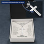 To Our Amazing Son, Congrats Personalized Cross Necklace | Son's Graduation Gift | High School, College, University Graduation Gift
