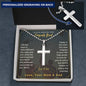 To Our Son Graduation Cross Necklace Gift | Graduation gift for our son | High School, Technical School, College Graduation