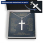 To Our Grandson On Your First Communion Cross Necklace Gift, From Grandparents First Communion Gift, Catholic First Communion