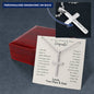 To Our Amazing Son, Congrats Personalized Cross Necklace | Son's Graduation Gift | High School, College, University Graduation Gift