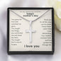 To My Amazing Mother, You Gave Me Love Mother's Day Prayer Cross Necklace w. Engraving