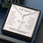 A Mi Abuela Te Amo Con Todo Mi Corazon Personalized Cross Necklace