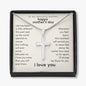 Nothing Will Ever Come Between Us Mother's Day Cross Necklace w. Engraving