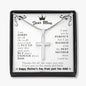 Dear Mom, Personalized Blessed With The Best Mother Cross Necklace