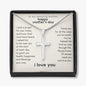 Mother's Day Prayer Cross Necklace w. Engraving