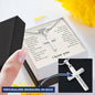 To My Amazing Mother, I'll Always Love You Mother's Day Prayer Cross Necklace w. Engraving