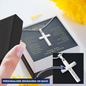 To My Little Brother Engraved Cross Necklace Gift, Gift For Little Brother from Sister, Graduation Gift, Birthday Gift For Brother