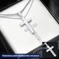 To My Amazing Mother, Mother's Day Prayer Cross Necklace w. Engraving