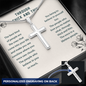 Personalized To my Friend, Through Thick & Thin Cross Necklace| Motivational Gift| Encouragement Cross Gift