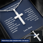Gifts for Son Cross Necklace Keep That Shit Up | Graduation, Birthday Gifts For Son | From Mom To Son Gifts