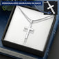 To My Amazing Mother, Mother's Day Prayer Cross Necklace w. Engraving