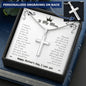 To My Mom, Thanks For Raising Me Personalized Cross Necklace