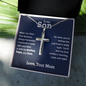 Personalized To My Son Personalized Cross Necklace| Whenever you are feeling low|| Gift From Mom| Son Birthday, Graduation Gift