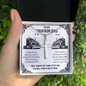 Personalized To My Trucker Dad| You Are My Hero|Cross Necklace | Birthday Gift from Daughter | Gift To Trucker Dad form his Little Girl