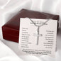 Feliz Dia De Las Madres, Eres Mi Bendicion Cross Necklace