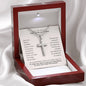 Feliz Dia De Las Madres, Eres Mi Bendicion Cross Necklace