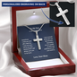 Gifts for Son Cross Necklace, Birthday Gifts For Son | From Mom To Son | Gifts To Son From Mom | Graduation Gifts