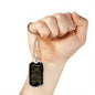 Daddy To Be, This Christmas I am Snuggled In Mommy's Tummy Luxury Dog Tag