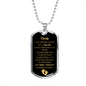 "Daddy to Be" w. ENGRAVING - Military Necklace (FREE US Shipping)