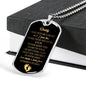 "Daddy to Be" Luxury Military Necklace