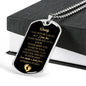 "Daddy to Be" w. ENGRAVING - Military Necklace (FREE US Shipping)