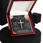 Wedding Gift For My Wife Cross Necklace | Wedding Day Gift for bride from Groom, To my Beautiful Bride Gift from Groom to Bride Gift Wedding Day