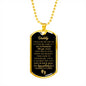"Daddy to Be" You'Re My Superhero Luxury Military Necklace w. Engraving
