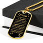 Daddy To Be, This Christmas I am Snuggled In Mommy's Tummy Luxury Dog Tag