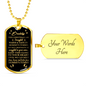 Daddy To Be, This Christmas I am Snuggled In Mommy's Tummy Luxury Dog Tag