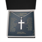 Custom To Our Grandson On Your First Communion Cross Necklace Gift, From Grandparents First Communion Gift