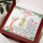 To My Wife You Are The Best Christmas Gift Giraffe Necklace | Christmas Gift for Wife from Husband