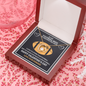 To My Football Wife Happy Valentine's Forever Love Necklace