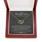 To my Beautiful Wife, Happy 1st Anniversary, Solid 10K Gold Infinity Love Necklace