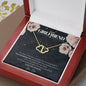 To My Girlfriend, I Found My Missing Piece, Luxury Solid 10K Gold Heart Necklace | Anniversary Gift idea