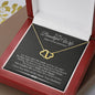 To my Beautiful Wife, Happy 1st Anniversary, Solid 10K Gold Infinity Love Necklace
