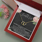 To My Beautiful Wife God Bless The Broken Road That Led Me To You Luxury Solid 10K Gold Heart Necklace