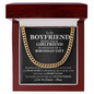 Boyfriend Funny Birthday Gift Chain Necklace | Funny Gift for Boyfriend | Unique Birthday Gift for Boyfriend