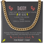 Daddy To Be You Are My Hero from Baby Bump Cuban Link Chain | Daddy To Be Necklace Gift | First Time Dad Gift | New Dad Gift | New Dad Jewelry Gift