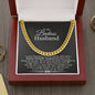 To My Badass Husband Cuban Link Chain Necklace | Gift for Husband | Christmas Gift for Husband | Anniversary & Birthday Gift