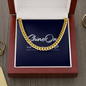 To My Boyfriend Chain Link Necklace