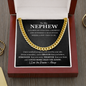 Gift For Nephew Link Chain Necklace | Nephew Birthday, Graduation Gift from Uncle, Aunt
