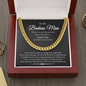 To My Badass Man We're Closer Because of It All Link Chain Necklace | Romantic Gift for Husband | Anniversary & Birthday Gift