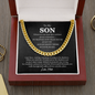 Mother To Son Sentimental Chain Necklace Gift, Gift For Son Birthday, Graduation