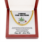 Cannabe Your Girlfriend 420 Love Link Chain Necklace | Love Funny Humor Stoner Gift For Him | Birthday Gift | Proposal Gift